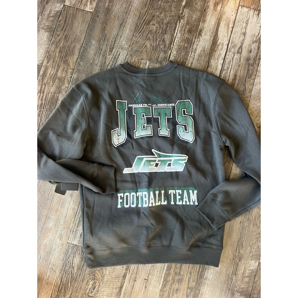 New York Jets NFL Official Crew Neck Sweatshirt Size Small Retro Style NWT